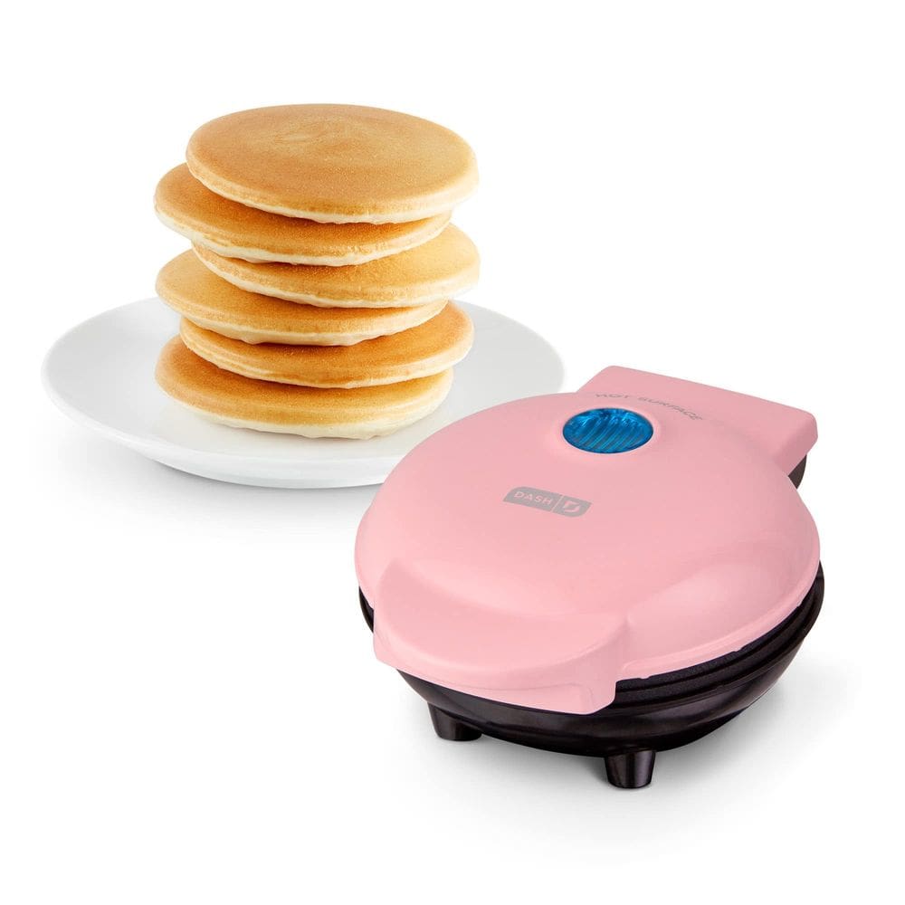 Frigideira elétrica redonda DASH Mini Maker para panquecas rosa