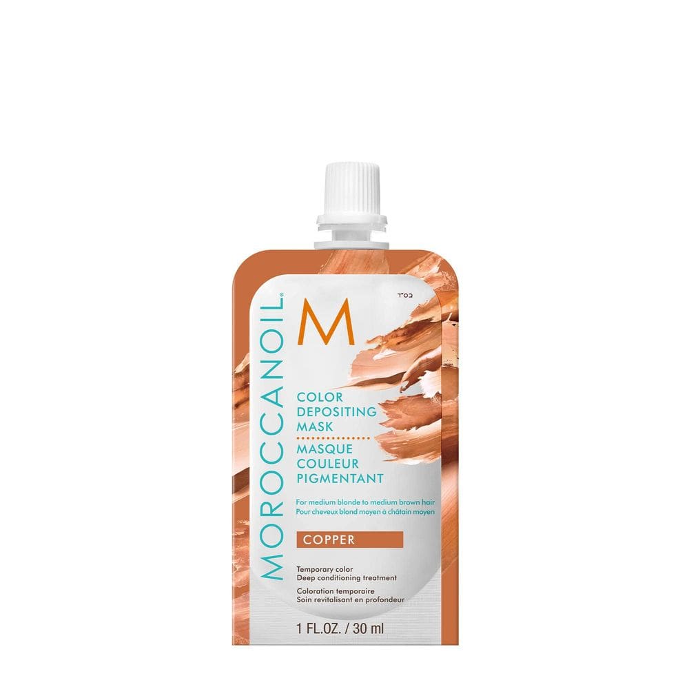 Máscara Depositora de Cor Moroccanoil Copper 30mL