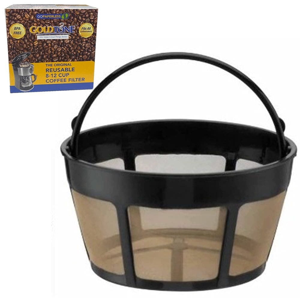 Filtro de café GoldTone reutilizável de 8 a 12 xícaras para Cuisinart Brewer