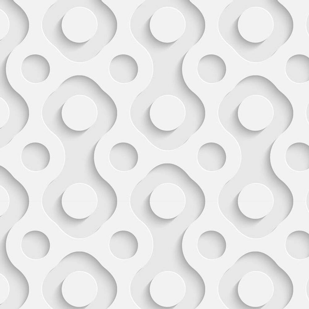 Papel Parede 3D Circulos Geometricos Adesivo Decorativo Sala