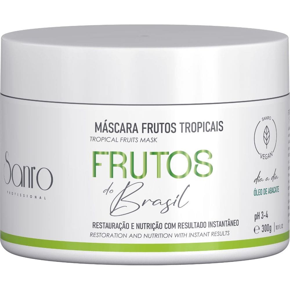 Máscara Óleo de Abacate Frutos do Brasil 300g Sanro Cosméticos