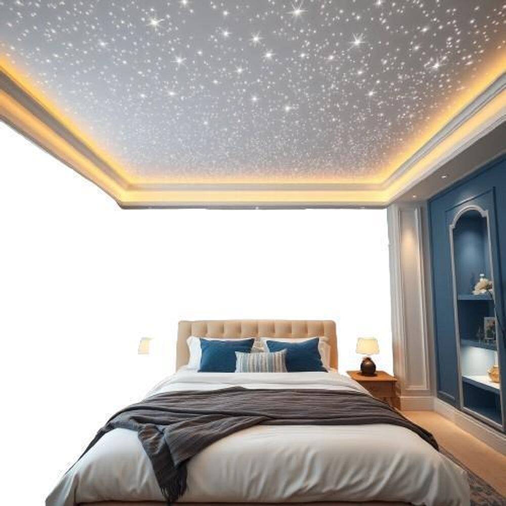 Kit Iluminação 200 Fibra Ótica Branco Atmosfera Luz
