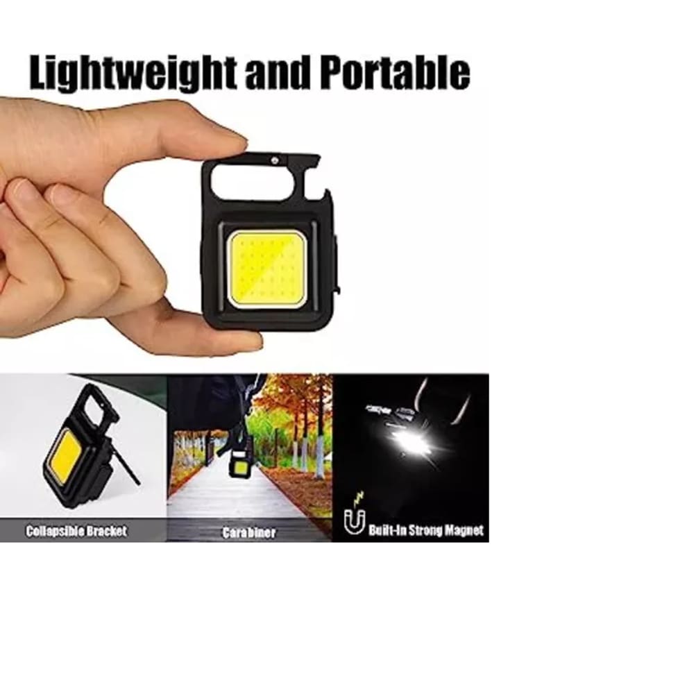 Lanterna Recarregável Chaveiro Multifunção Led Thor Com Abridor Cor Preto Luz Branco