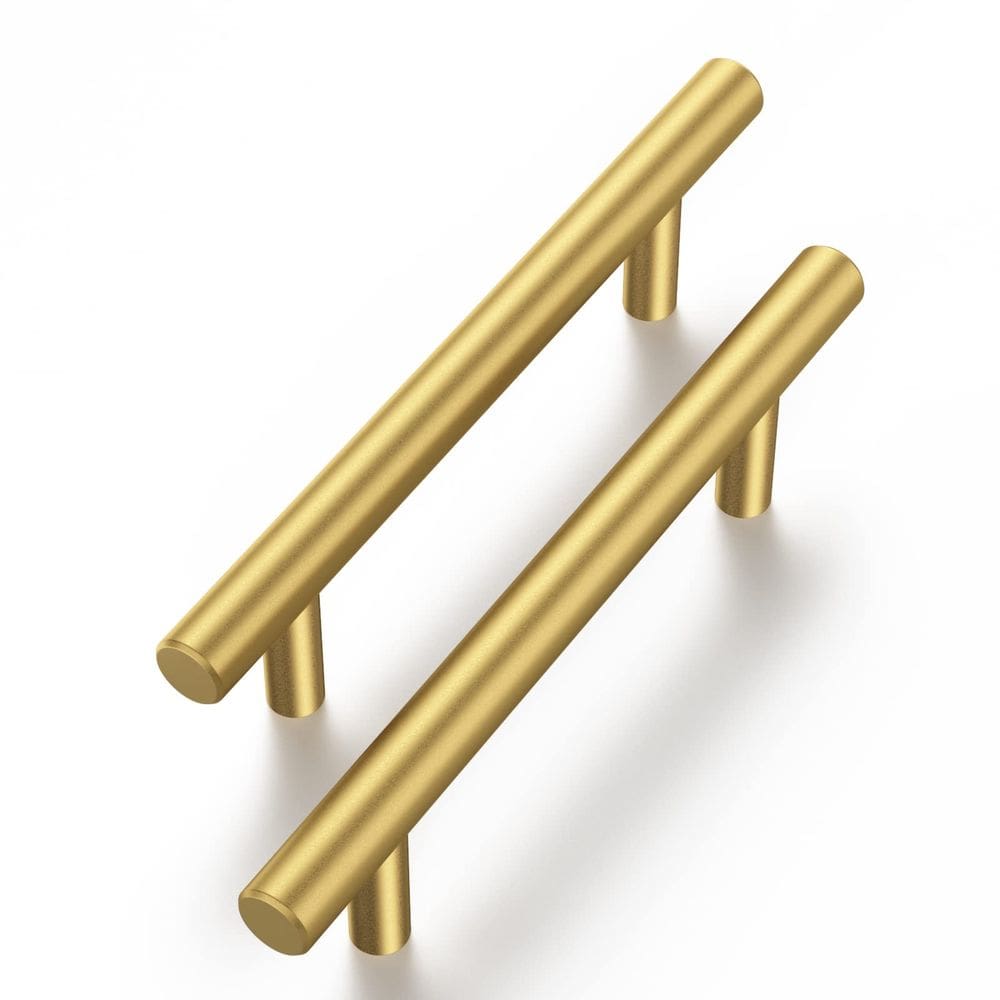 Alças de gabinete: Haliwu Brass Gold puxa 96 mm, orifício central x30