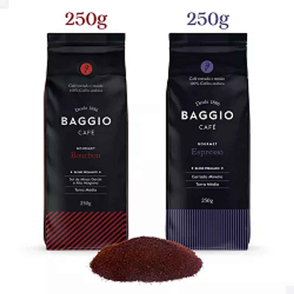 Combo Café Torrado E Moído Bourbon E Espresso 500G Baggio