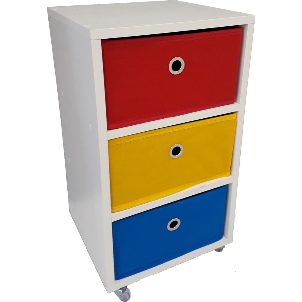 Mesa De Cabeceira Gaveteiro Organibox Com 3 Gavetas 32X67X28