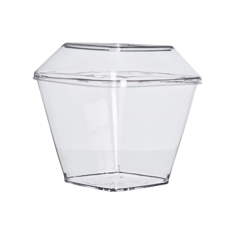Kit Pote/Tampa 180 Ml. Cristal C/ 50 Un.(Strawplast)