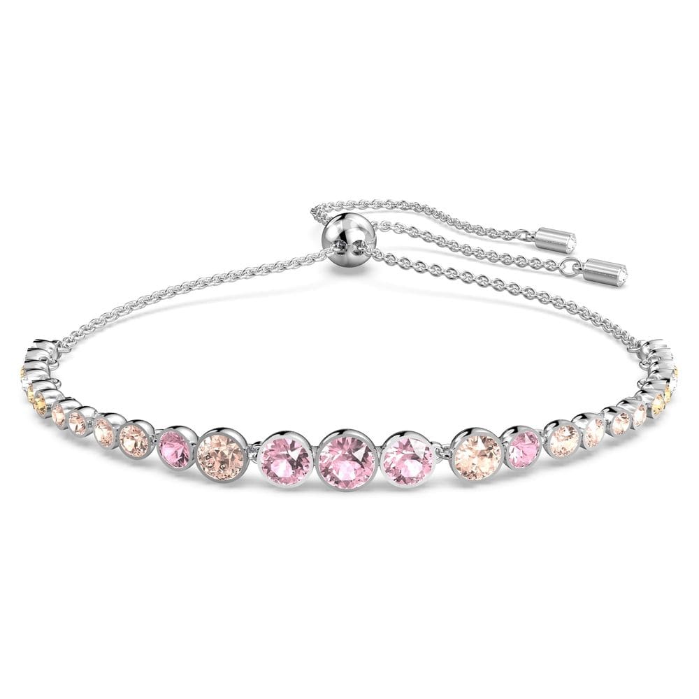 Pulseira de tênis SWAROVSKI Emily Collection com cristais rosa e azul