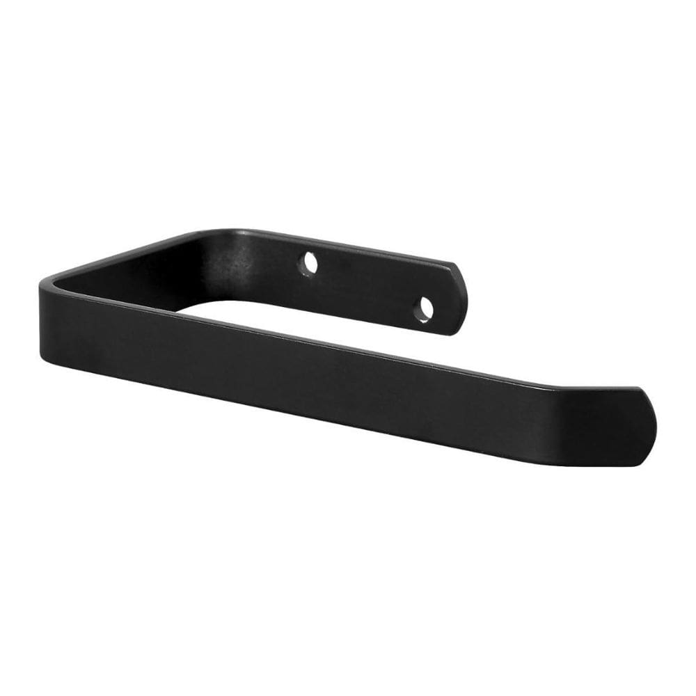Suporte Porta Papel Higiênico De Parede Preto Fosco Plus