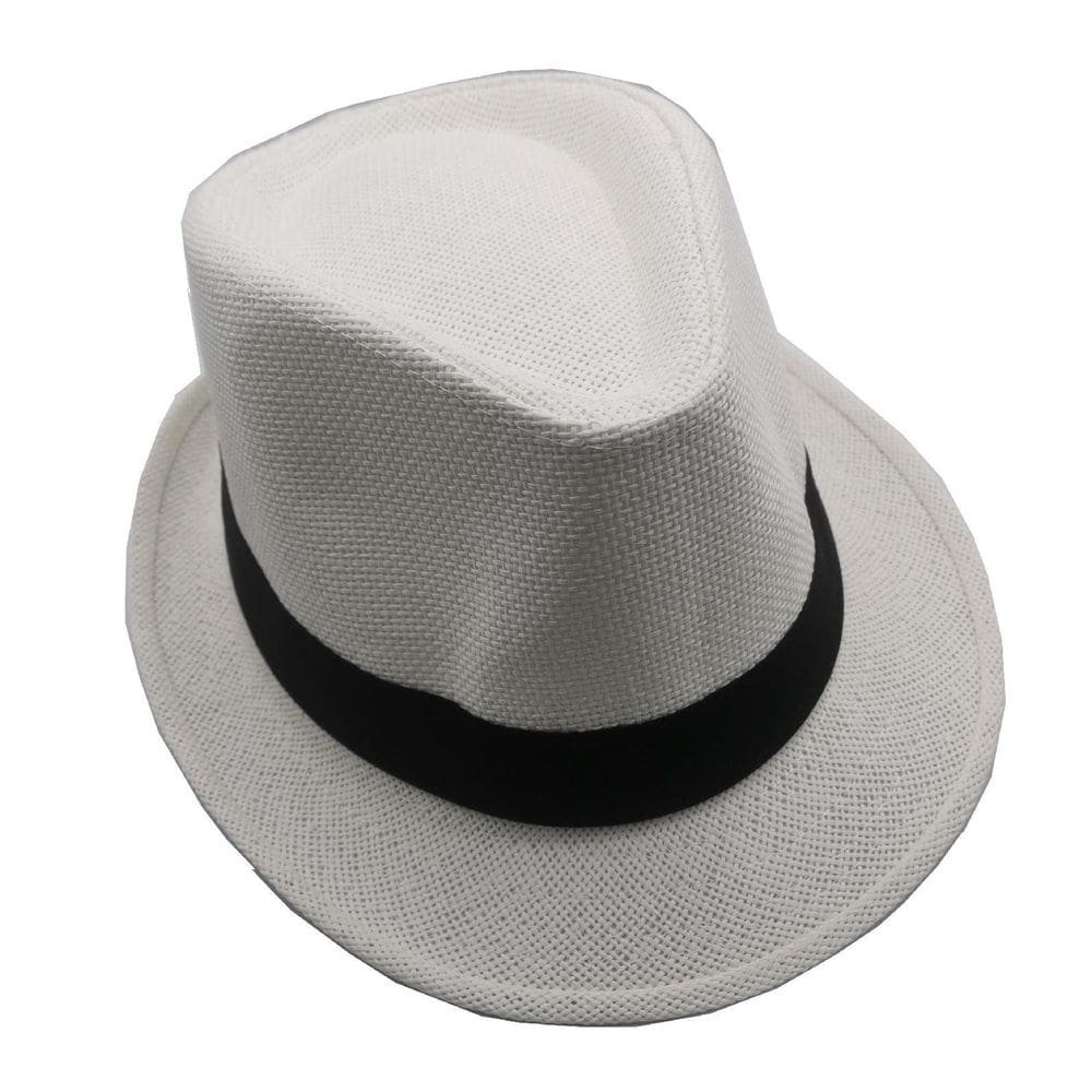 Chapéu Panamá Aba 4Cm Curta Moda Casual Masculino Feminino