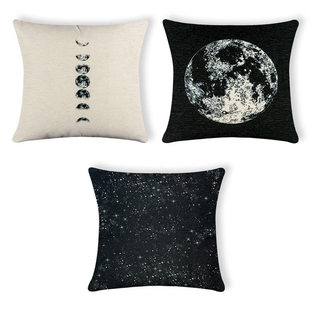 Kit 3 Capas De Almofada Em Linho Linen Print 42X42 - 002