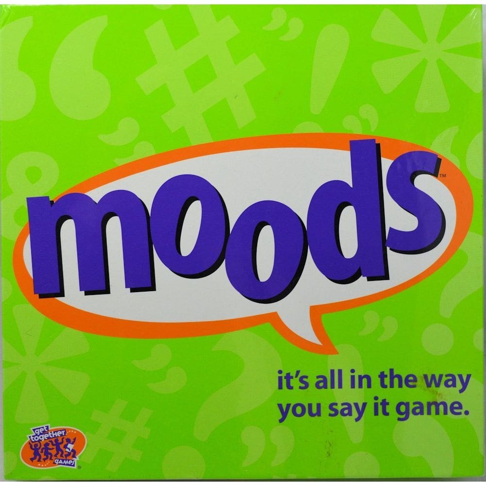 Jogo de tabuleiro Hasbro Moods para adultos de 3 a 8 jogadores com 120 frases