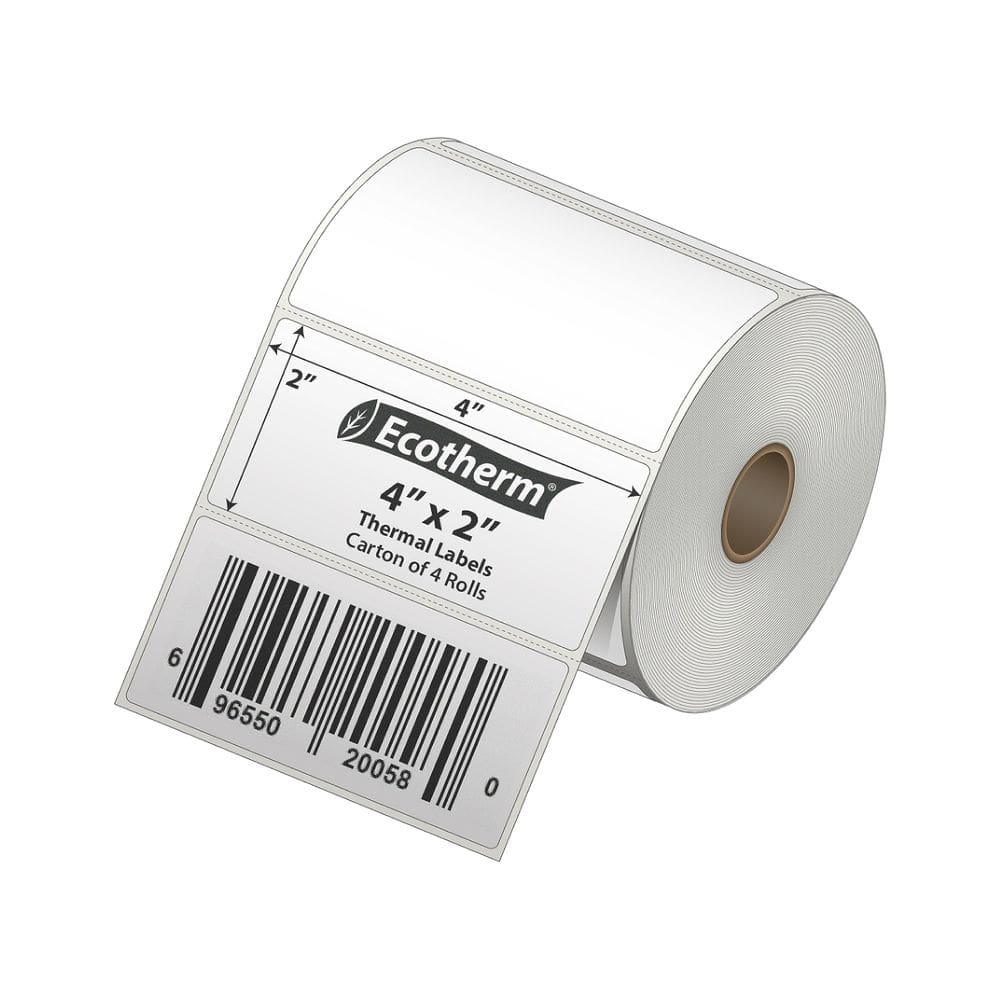 Etiquetas térmicas Ecotherm 4x2 3040 Etiquetas 4 rolos Zebra Munbyn
