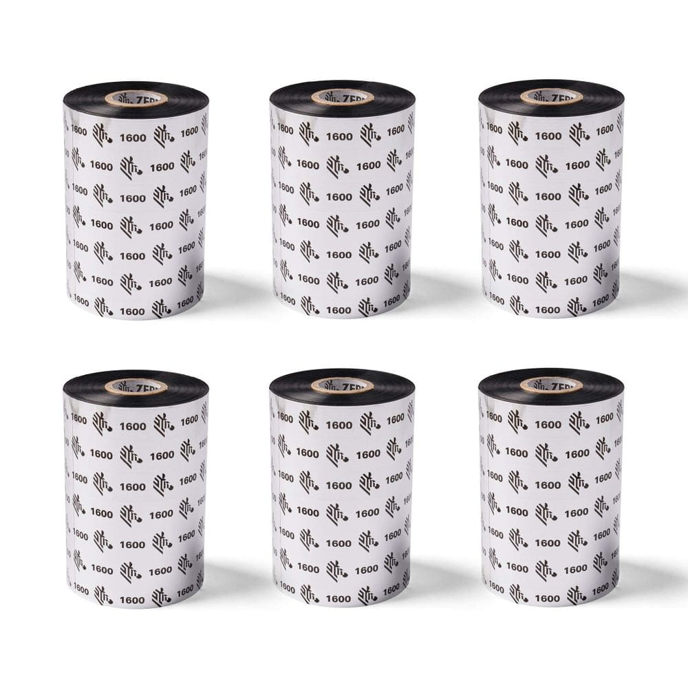 Fita ZEBRA Standard Black Wax para impressora industrial 110mm
