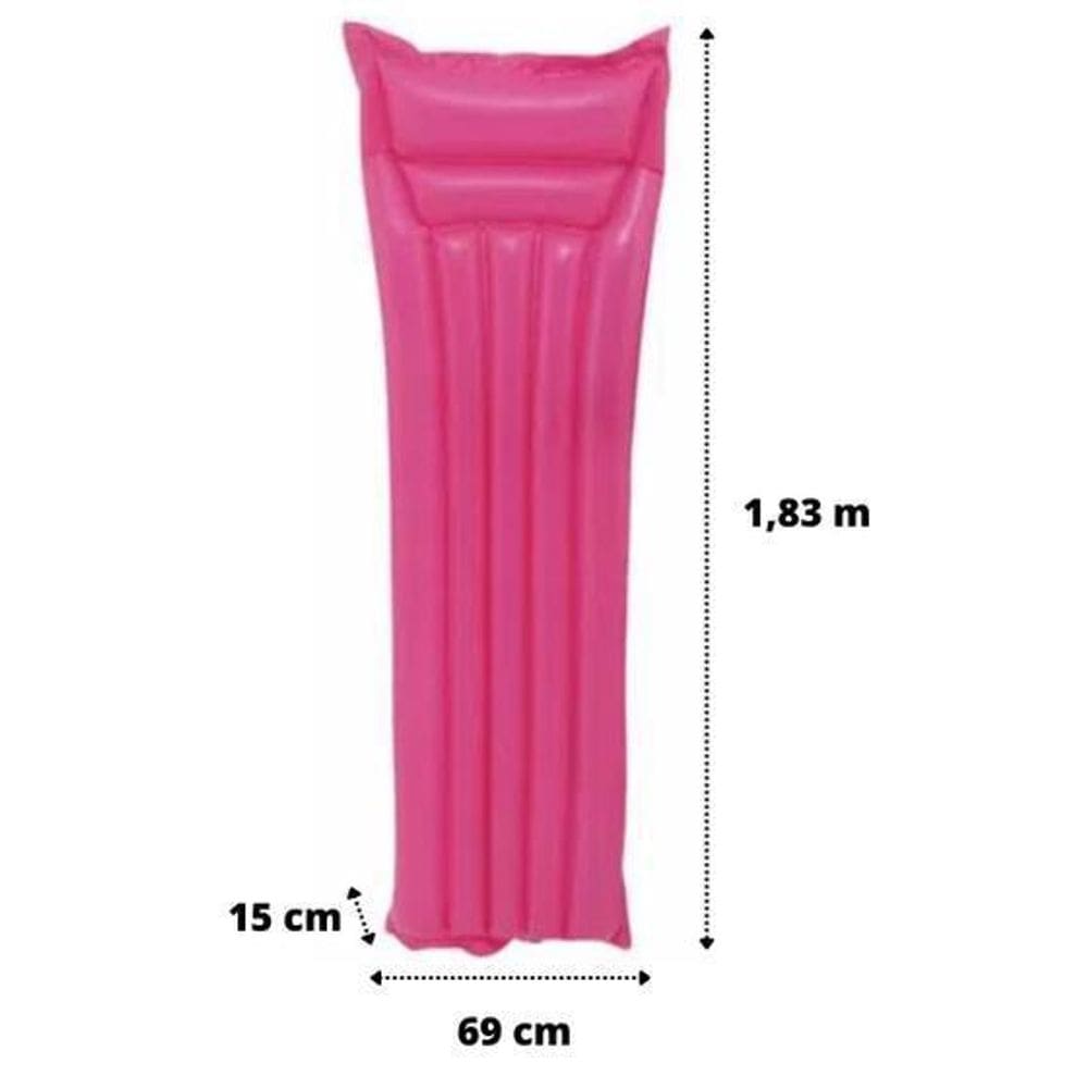 Colchão Inflável Praia Piscina 183X69Cm Beach Mattress Cor