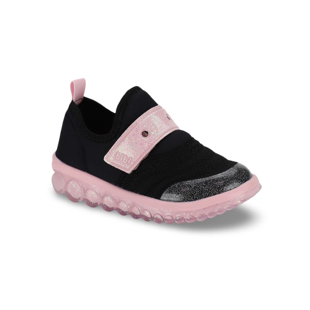 Tênis Infantil Bibi Roller 2.0 Menina Preto com Rosa