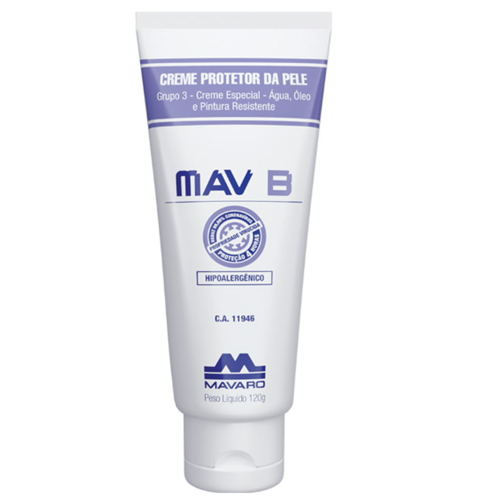 Creme Protetor De Pele Antibactericida Mav B 120 gr