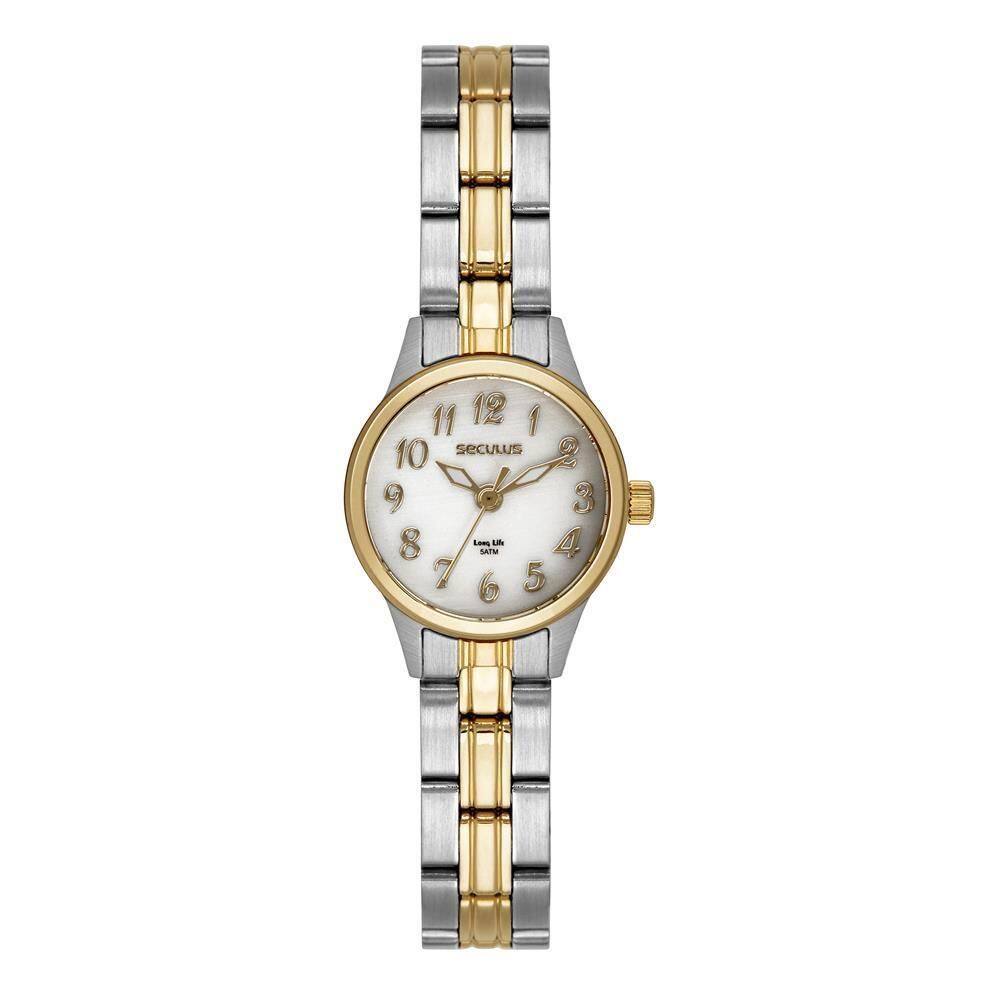 Relógio Seculus Feminino Ref: 44196Lpsvba4 Clássico Aço