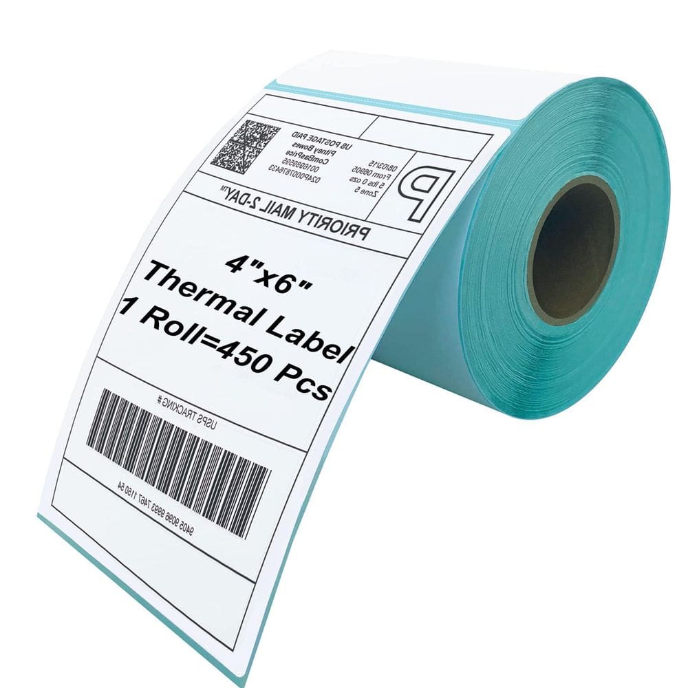 Etiquetas térmicas Roll Coopaty 4x6 para impressora (450 etiquetas)