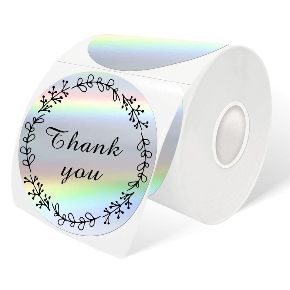 Adesivos térmicos Yeachlaing 3 Circle Silver 300 Labels