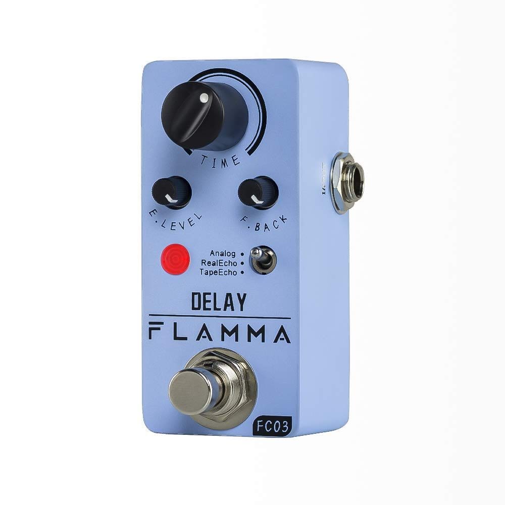 Guitarra elétrica Delay Pedal FLAMMA FC03 3 efeitos de atraso