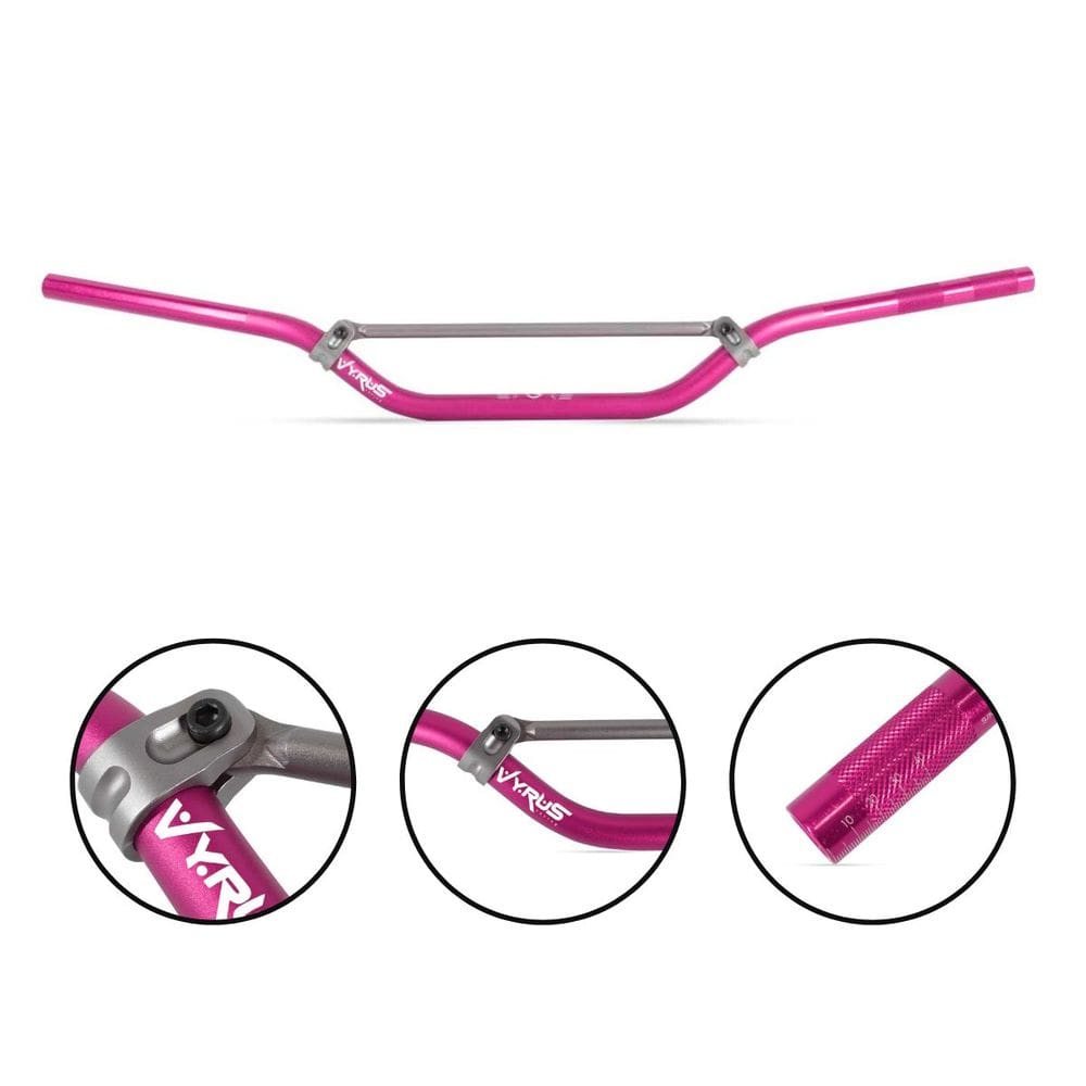 Guidão Vyrus 22mm Cross Bar C/ Barra Trilha Motocross Enduro