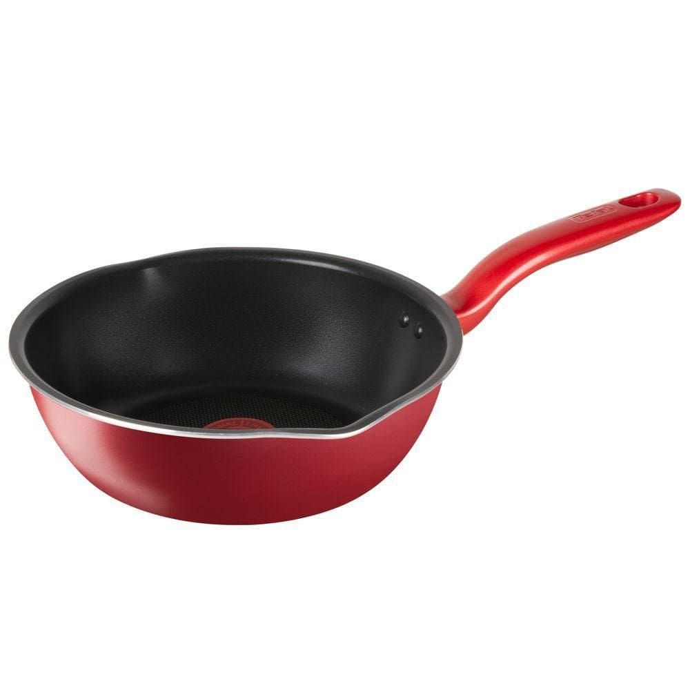 Frigideira Wok Com Indução Tefal So Chef 28cm Vermelha