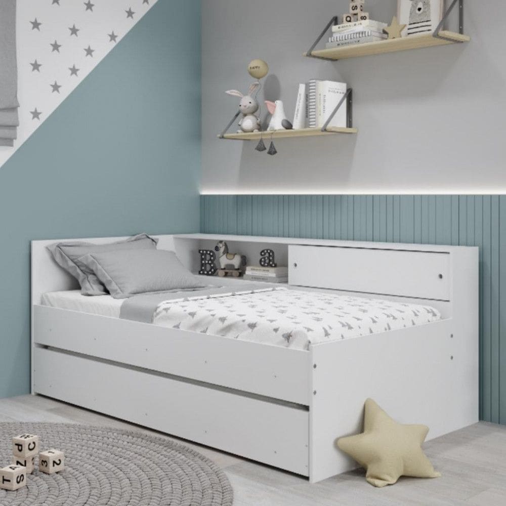 Bicama Infantil Solteiro com Módulo Lateral Alecrim Movelbras