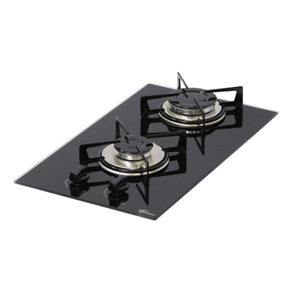Cooktop A Gas Vidro Automatico 2 Bocas 30x51cm - Fischer