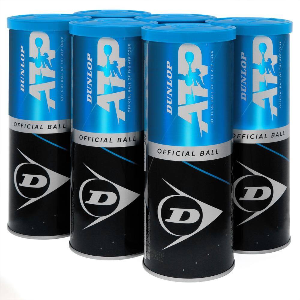 Bola de Tênis Dunlop ATP Premium - Pack com 6 Tubos