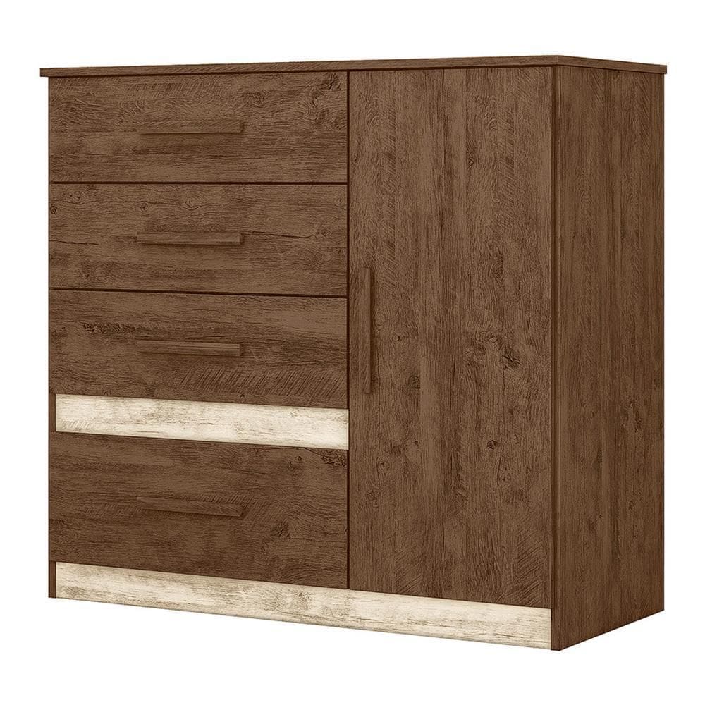Cômoda Sapateira Vênus 1 Porta e 4 Gavetas - Moval