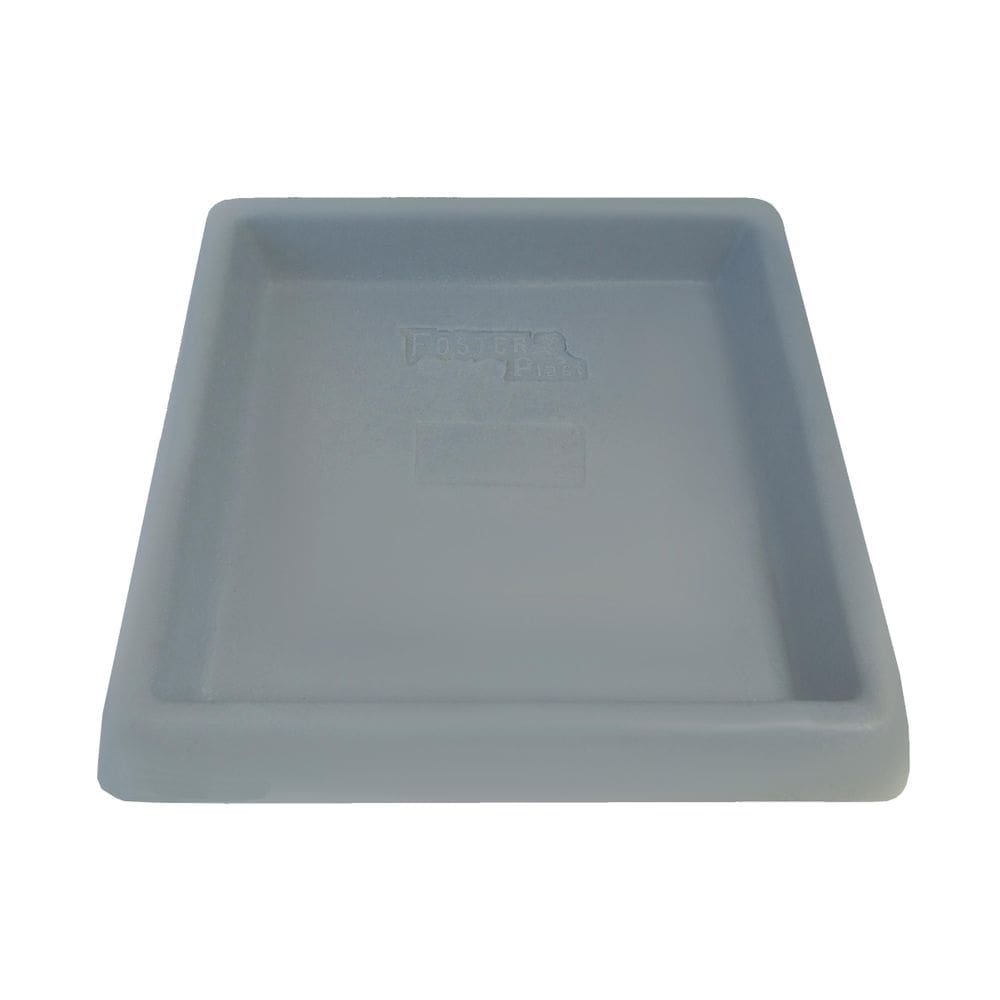 Prato Base Quadrado Vaso De Planta Polietileno 21 Cm Cinza