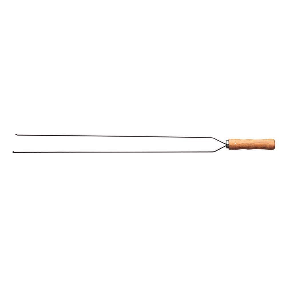 Espeto Duplo Para Churrasco Tramontina 85cm 26419085 Madeira Natural