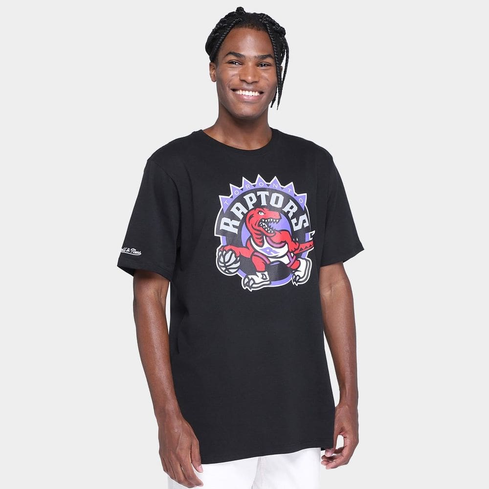 Camiseta Mitchell & Ness Masculina Nba Teams Toronto Raptors