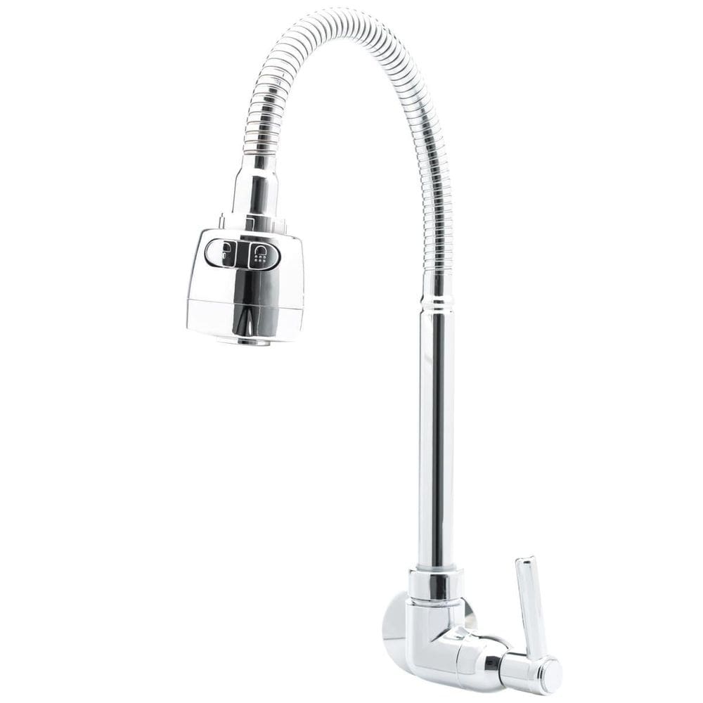 Torneira ABS Gourmet Parede 1/4 Volta Cromada 360 Flexível