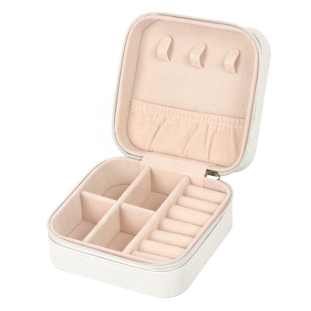 Estojo de joias MFXIP Travel pequeno em couro PU para joias