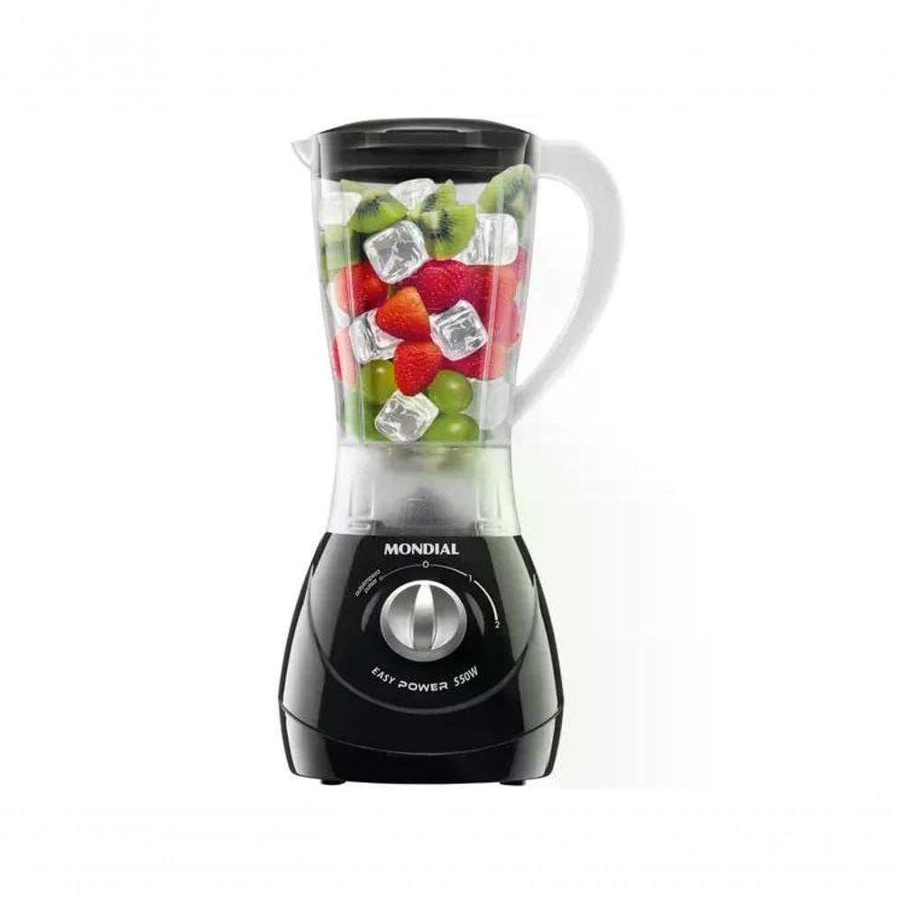 Liquidificador Mondial Power L-550 Com 2 Velocidades + Pulsar 550w Preto 110V
