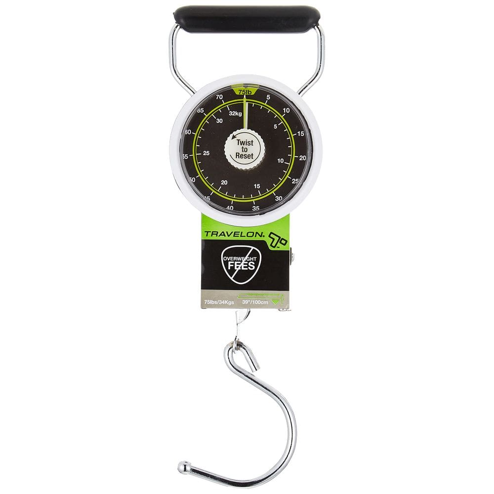 Balança de bagagem Travelon Stop & Lock Black até 34 kg