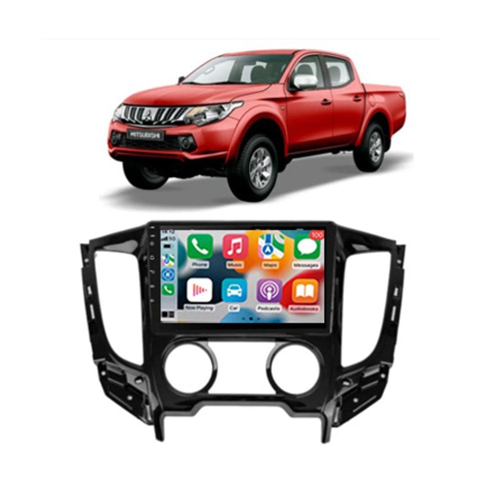 Kit Multimídia L200 Triton Ar Analogico 2016 / 2023 9 Pol Android Carplay 2/32GB - 915BR ROADSTAR