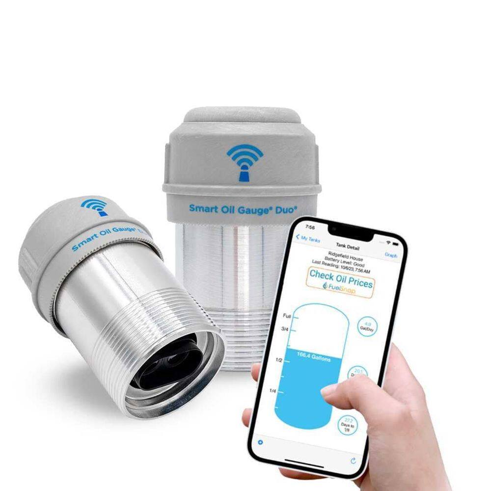 Óleo de aquecimento Wi-Fi Smart Oil Gauge Duo Advanced Dual Sensor T