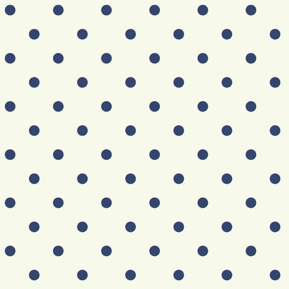 Papel De Parede Waverly Kids Poá Sidewall Wk6934 - Rolo 10m X 0,52m