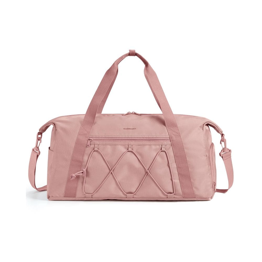Bolsa de ginástica BAGSMART com compartimento para sapatos rosa resistente à água