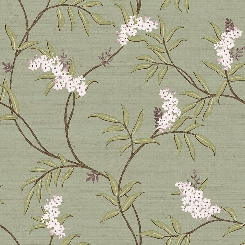 Papel De Parede Tradizioni Floral Verde 33305