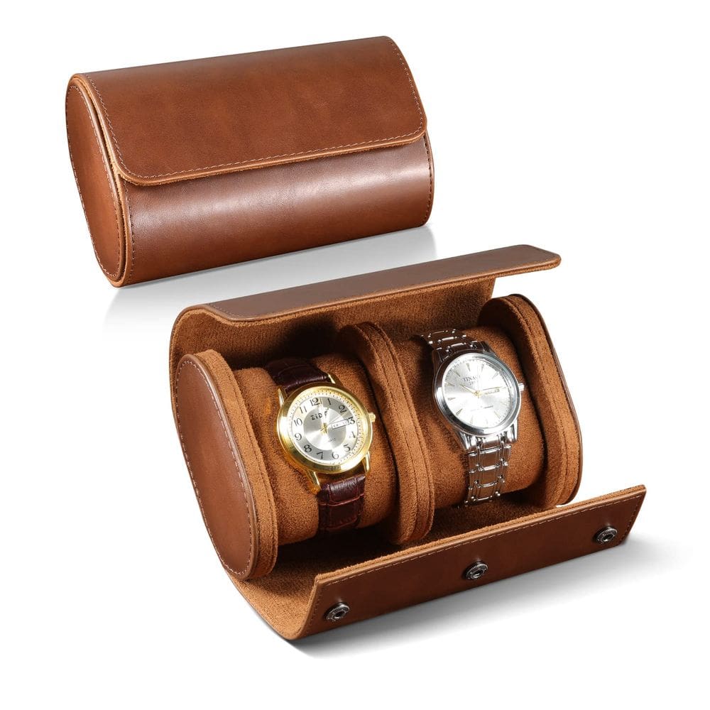 Estojo de viagem Watch Roll ROSELLE para homens e mulheres com 2 slots