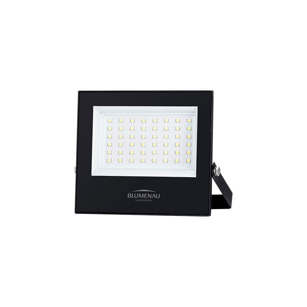 Refletor Blumenau Led Play 50w Preto Bivolt 6500k Luz Branca