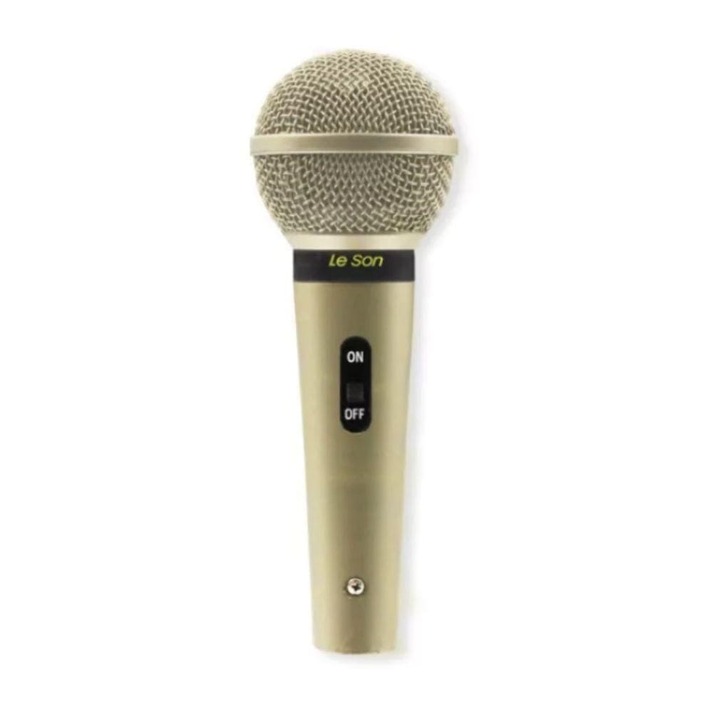 Microfone Sm58 Plus Champanhe - Xlr/xlr Leson
