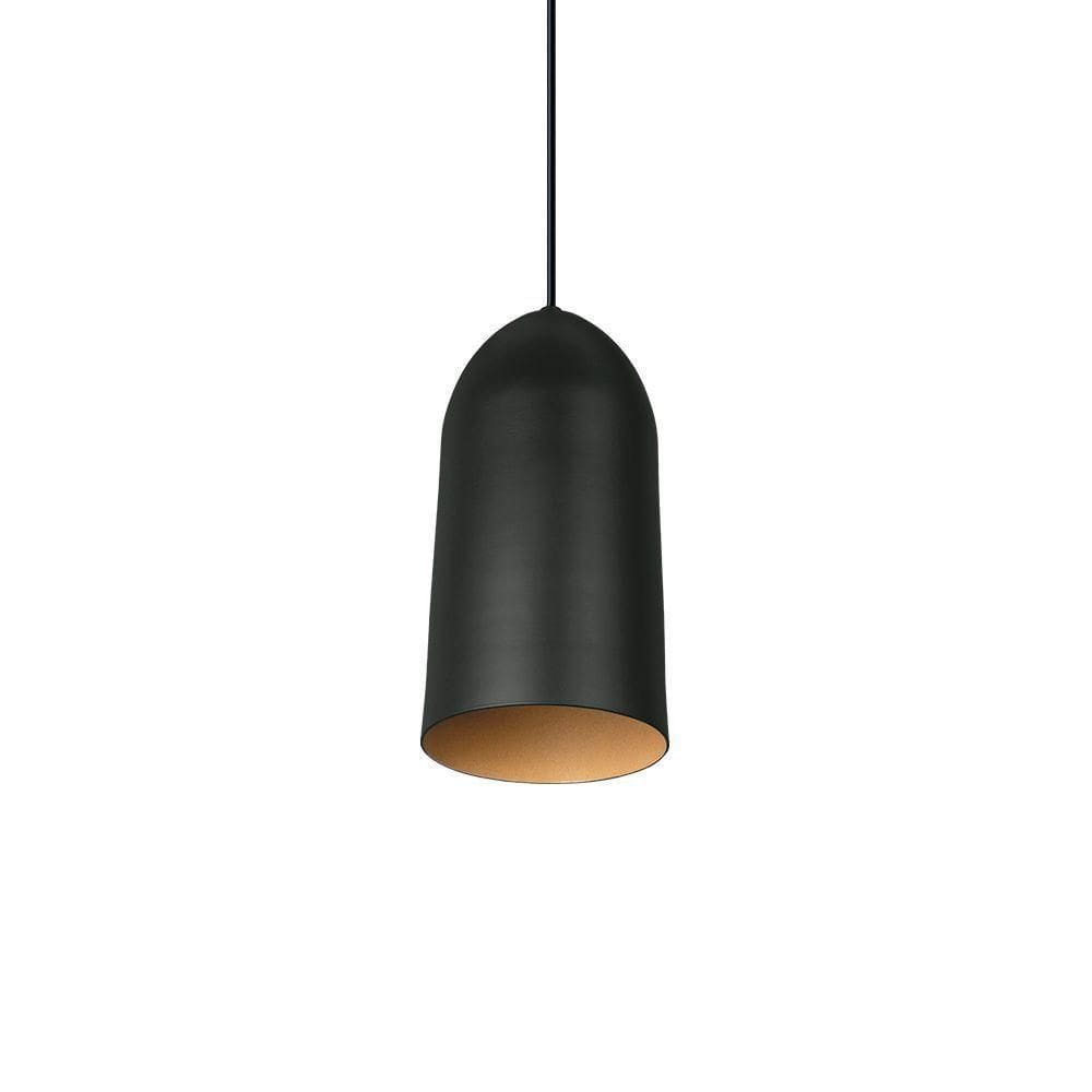 Lustre Pendente Blumenau Otto E27 Bivolt Preto-dourado