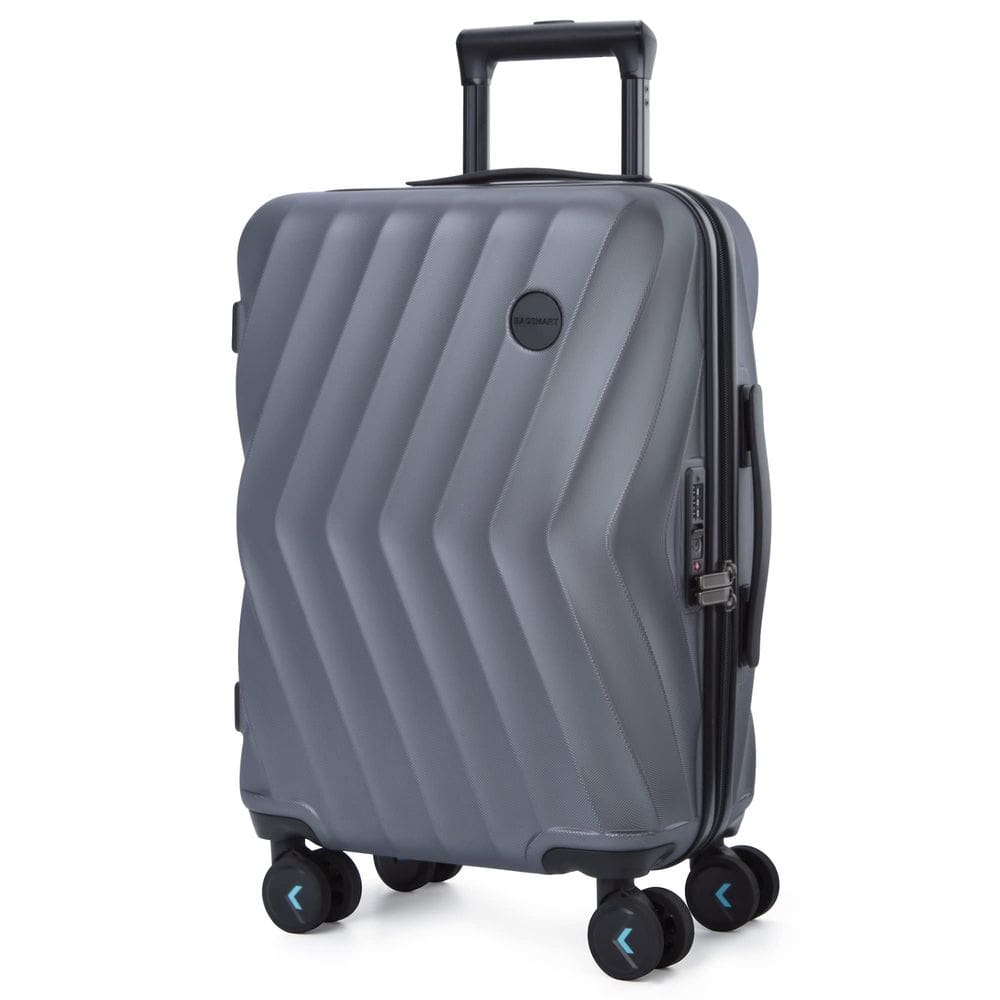 Bagsmart Carry On Luggage de 20 polegadas PC Hardside Grey com rodas