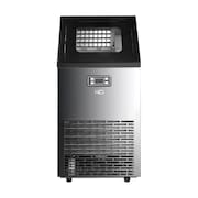 Máquina de Gelo Profissional HQ 45kg Turbo Ice Preta e Inox HQ-HQMGI45 220V