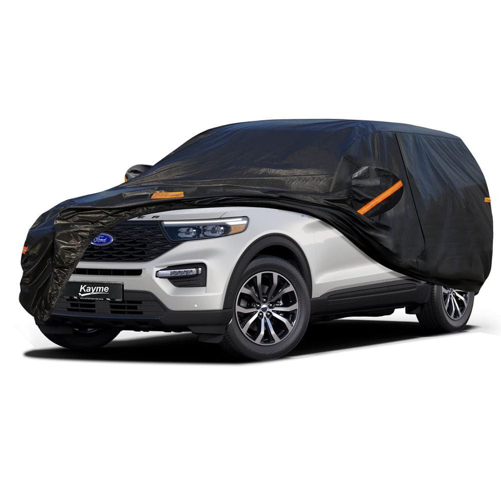Capa de carro kayme, SUV impermeável pesado de 7 camadas, 191-200 cm